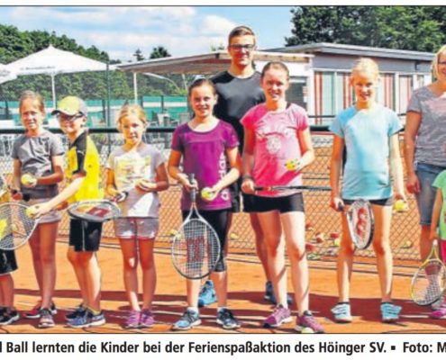 KIFF Ferienfreizeit Tennis in Ense-Höingen