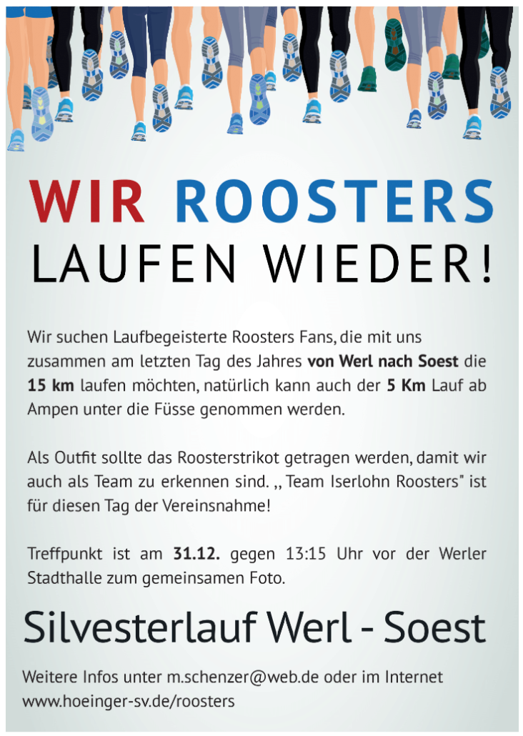 Roosters Silvesterlauf 2017 von Werl nach Soest
