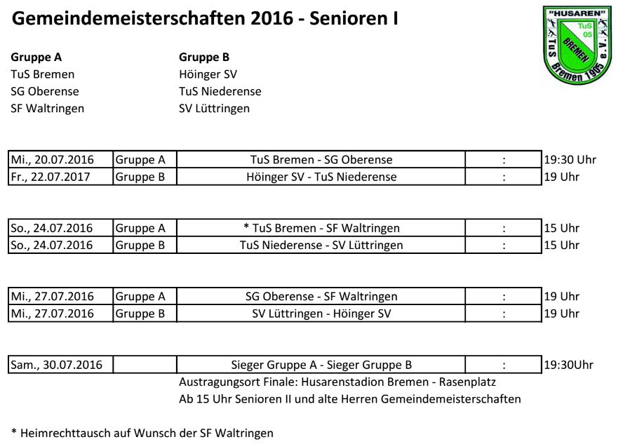 Enser Gemeindemeisterschaften 2016 Senioren I