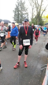 Reinhard Wellie vom Lauftreff Höingen absolvierte den Hermannslauf 2016