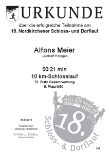 Nordkirchener Schloss- und Dorflauf